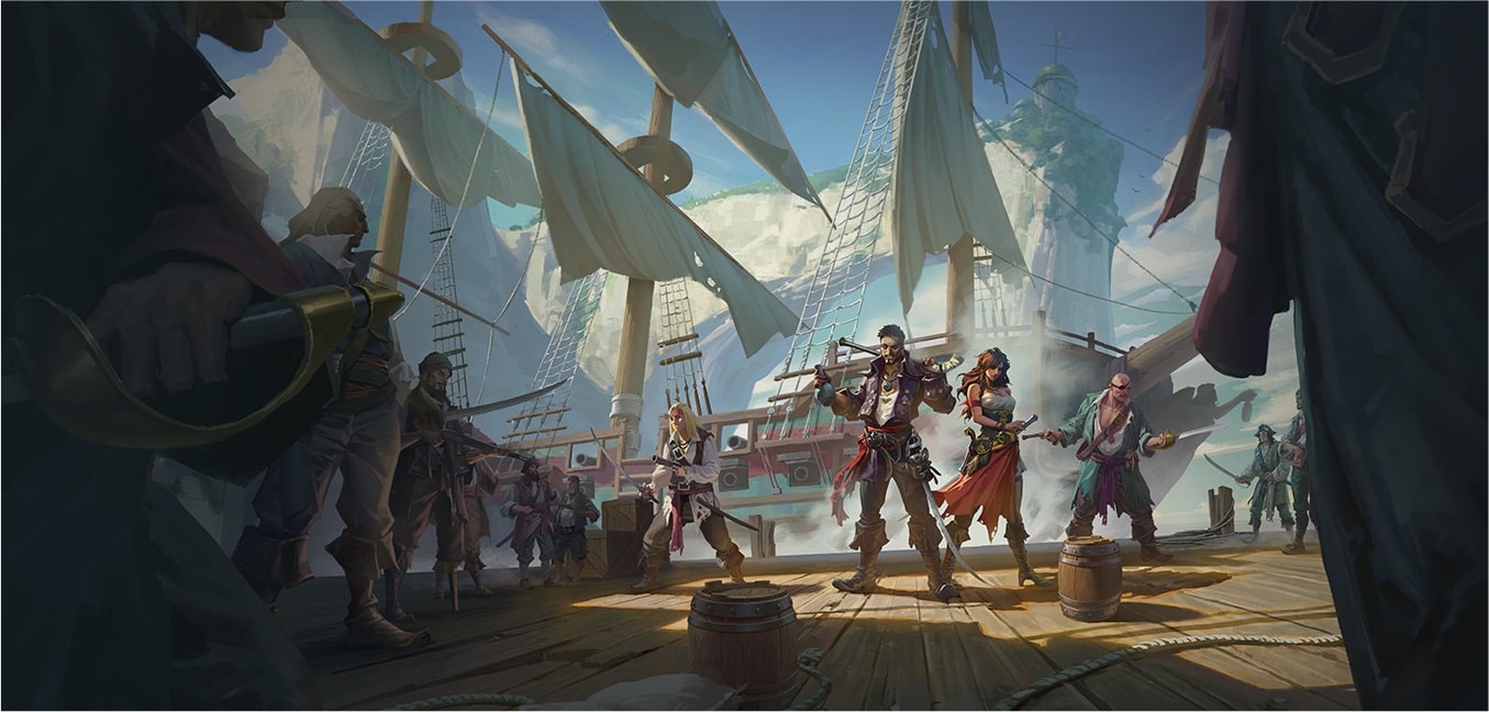 Sea battle. Sea of Conquest Pirate War